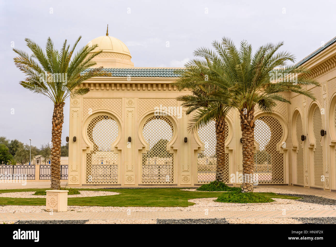 Cheikh Zayed bin Sultan al Nahyan mosquée de Al Ain, Abou Dhabi, Émirats Arabes Unis Banque D'Images