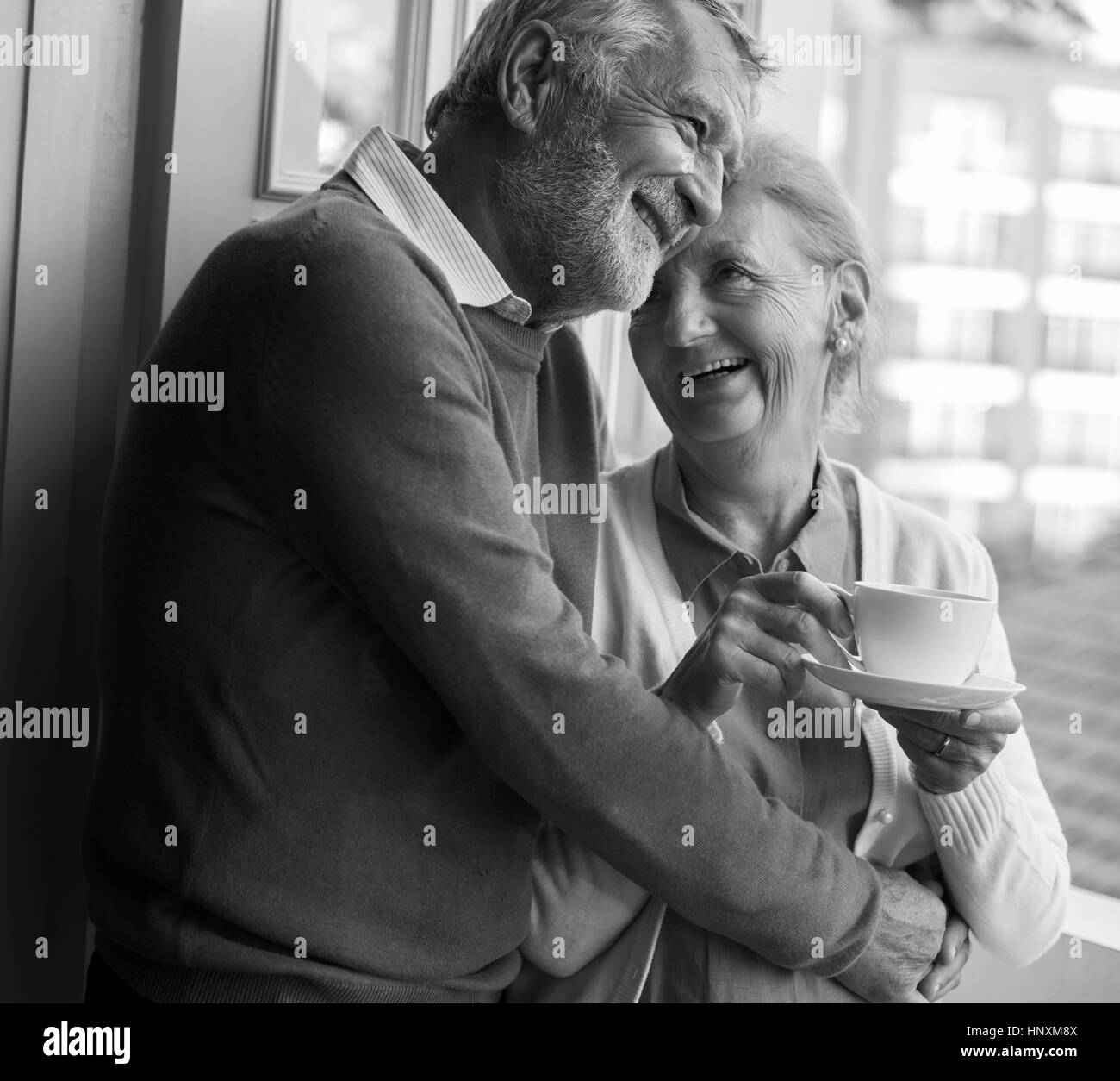 Vie quotidienne Couple Bonheur Banque D'Images