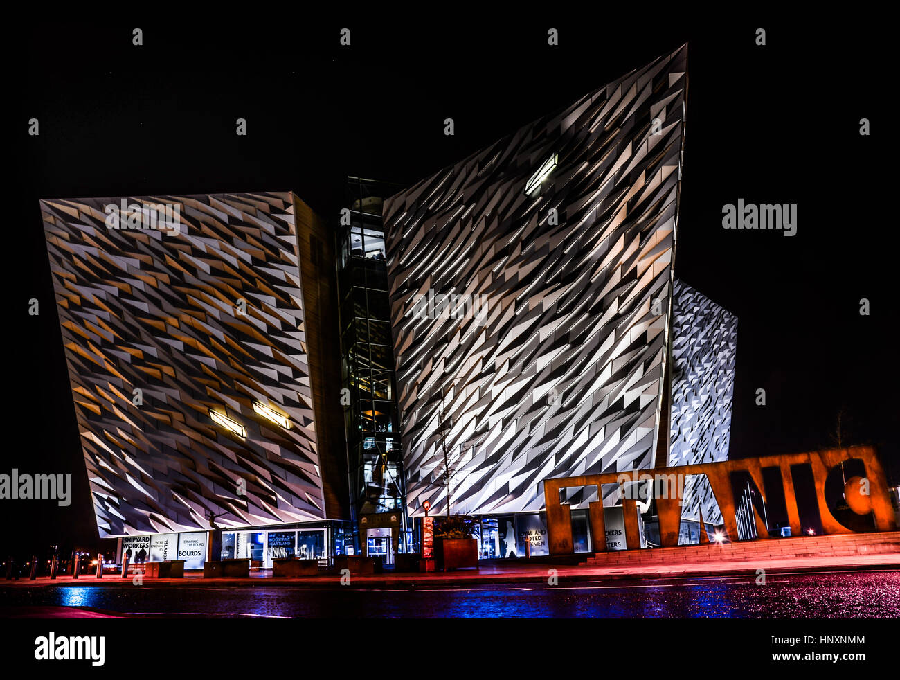 L'expérience du Titanic, Belfast Banque D'Images