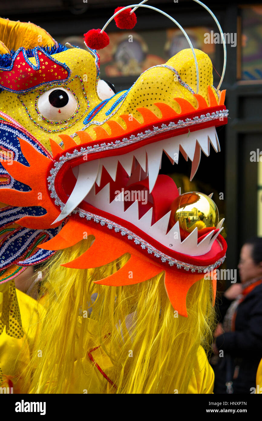 Le Nouvel An chinois est célébré avec beaucoup d'événements et spectacles Banque D'Images