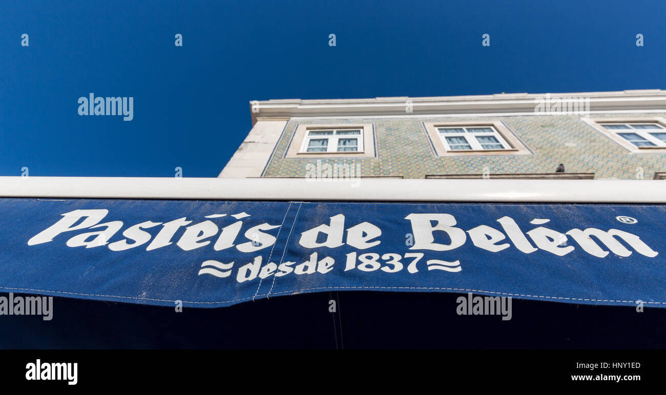 Boutique portugaise Pasteis de Belem spécialisée dans Pasteis de nata