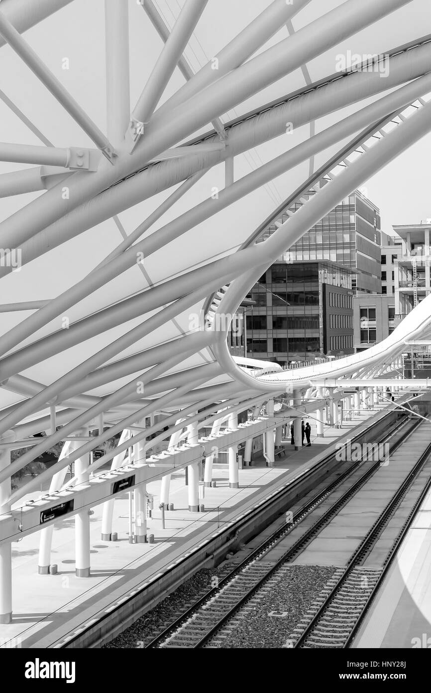 Denver, Colorado, USA-Juin 11, 2016. Rénové la gare Union au centre-ville de Denver, Colorado. Banque D'Images