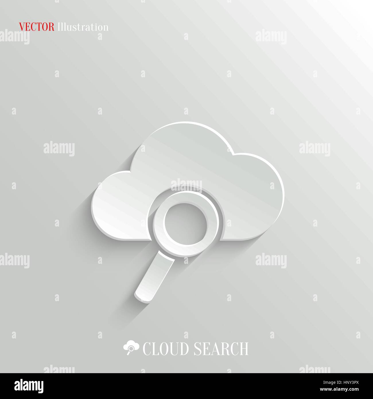 Recherchez l'icône de cloud computing - vector illustration web, facile à coller n'importe quel arrière-plan Illustration de Vecteur