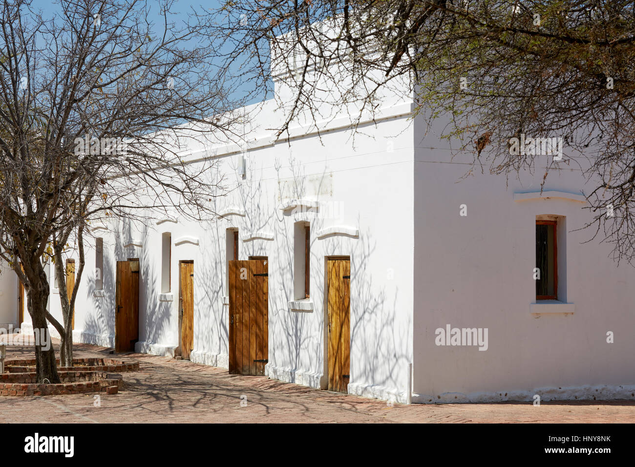 À l'intérieur de Namutoni fort, Etosha National Park, Namibie, Afrique Banque D'Images