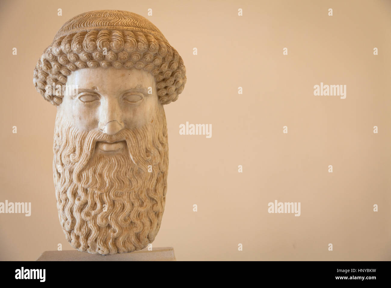 2ème ANNONCE de siècle, marbre. Hermes head. Banque D'Images