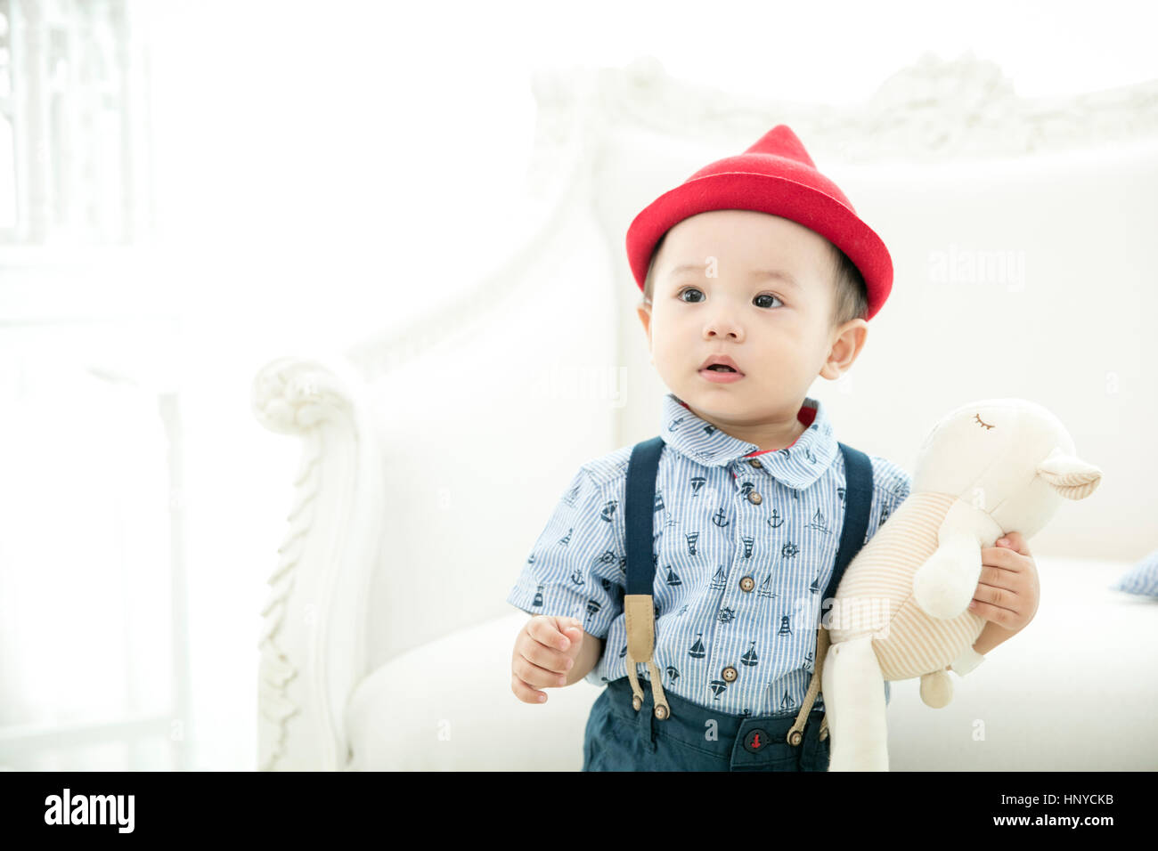 Portrait of Baby Boy Banque D'Images