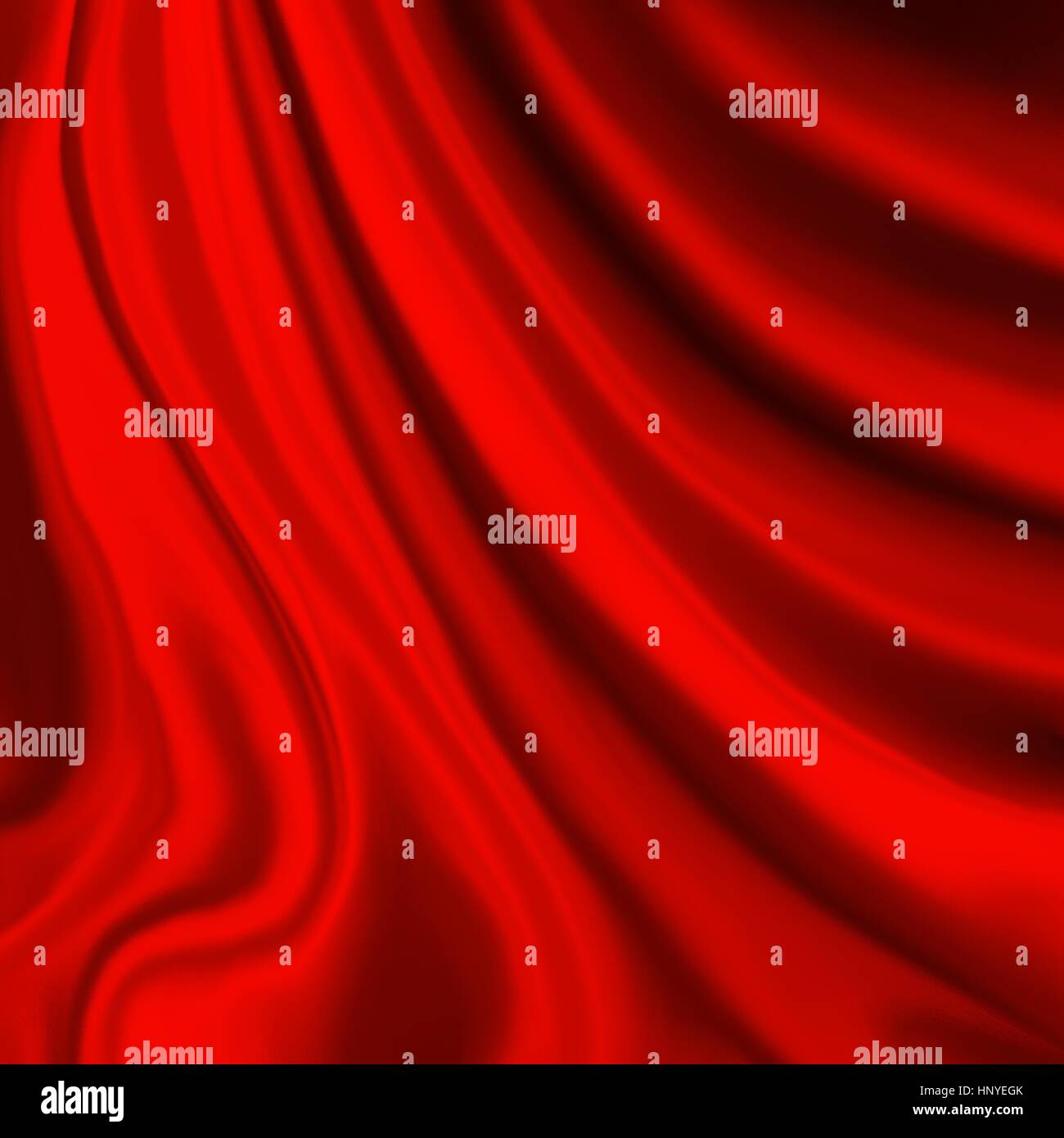Matériel rouge drapé de plis ondulés, luxe élégant rideau de scène ou froissé design contexte Banque D'Images