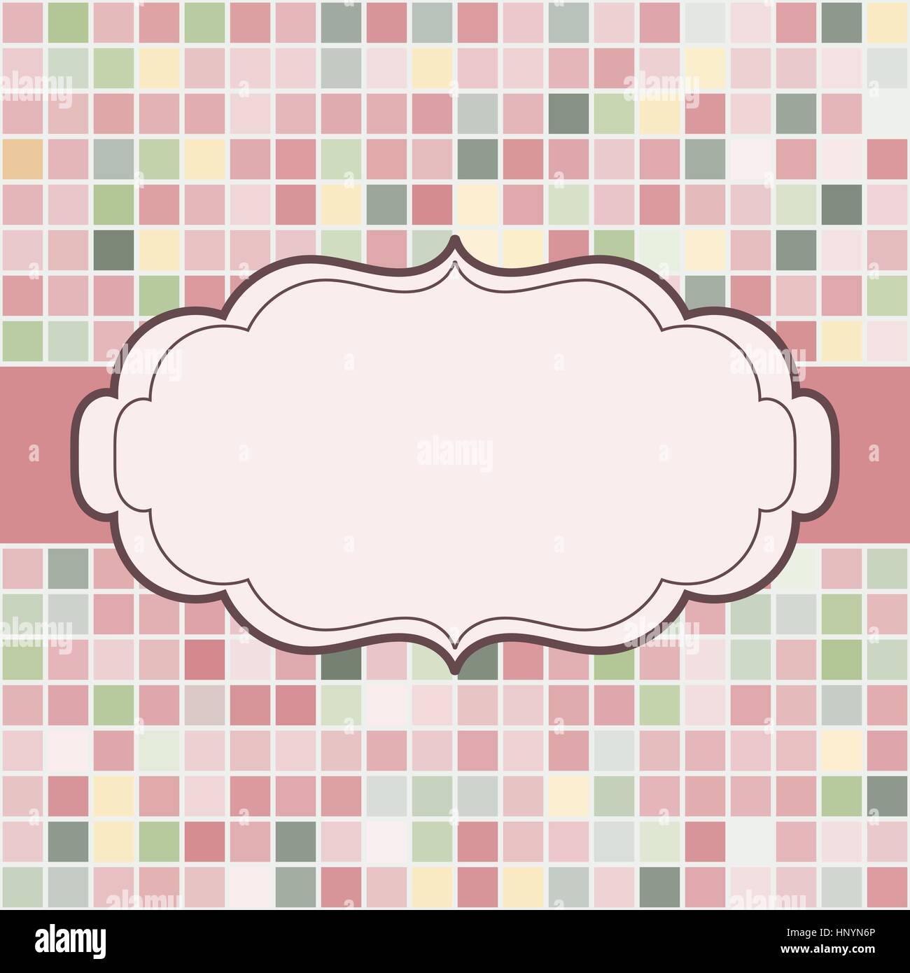 Cadre place pour texte invitation Illustration de Vecteur