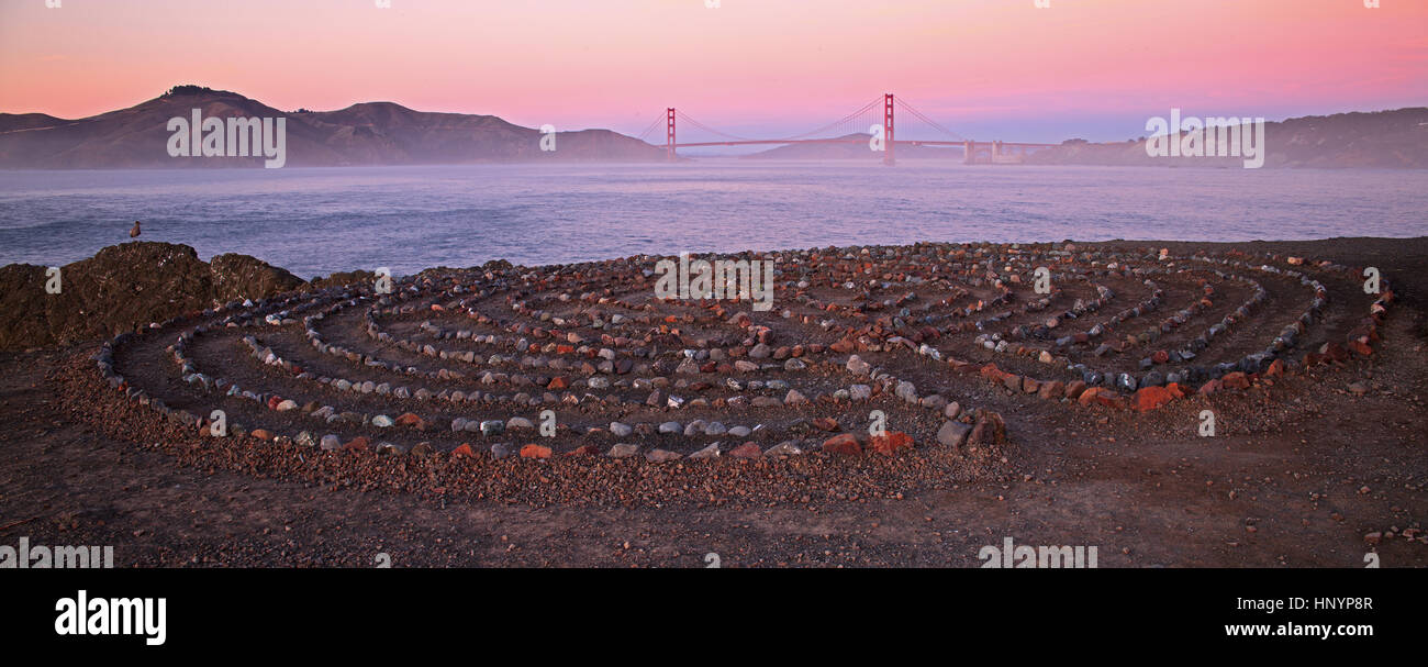 Lands End à San Francisco, Californie Banque D'Images