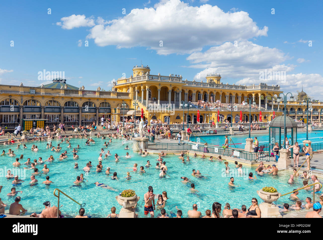 Stock Photo - thermes Szechenyi, Budapest, Hongrie Banque D'Images