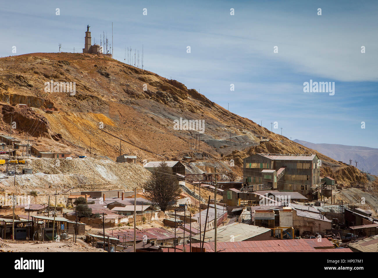 Scène dans la section Pailaviri, à droite et vers le bas, la mine Pailaviri, Cerro Rico Potosi, Bolivie Banque D'Images