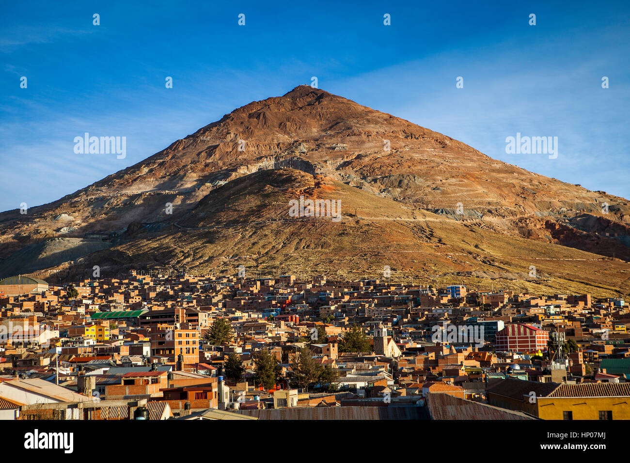 Potosi et le Cerro Rico, la Bolivie Banque D'Images