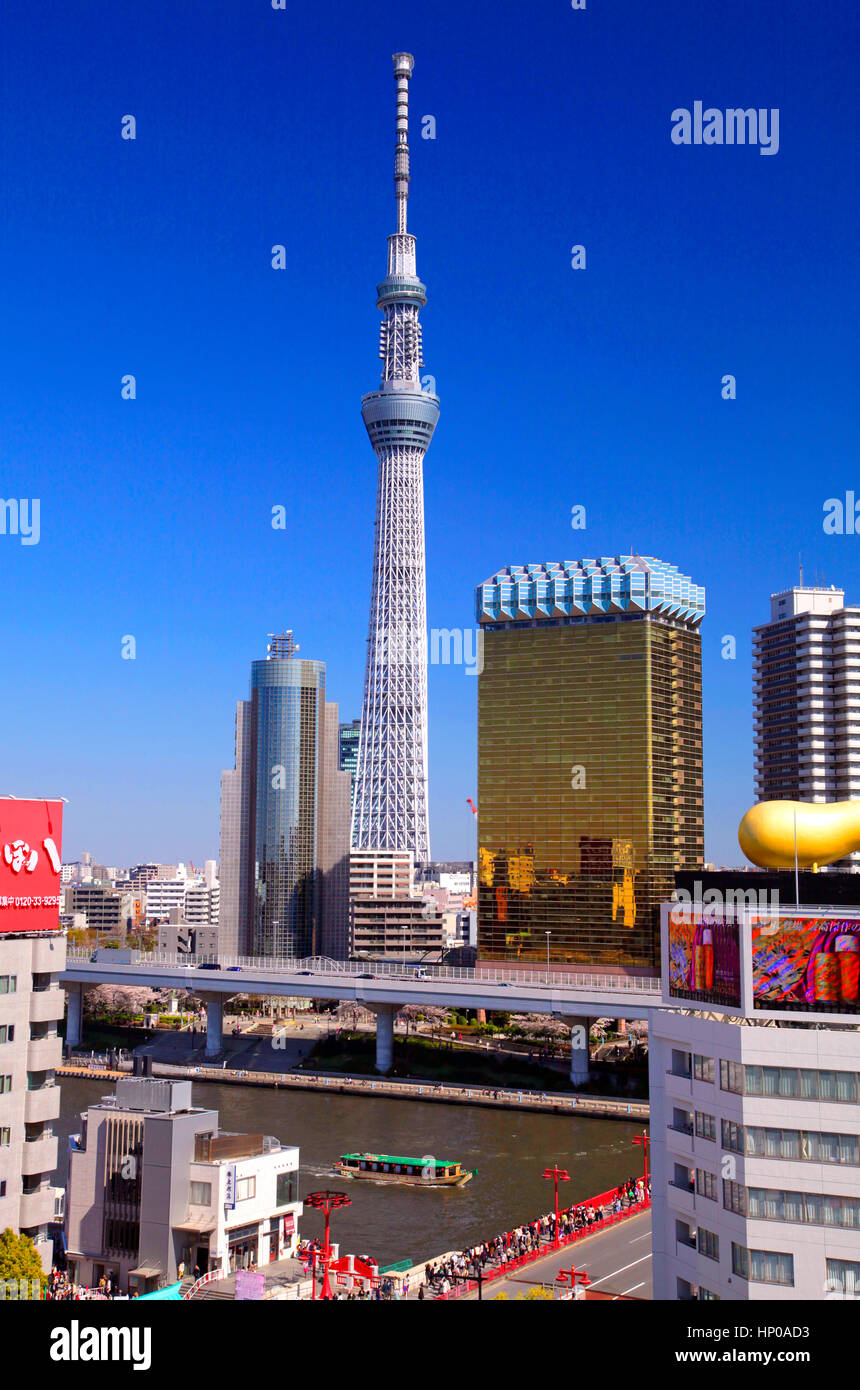 Vue à partir de la Tokyo Skytree Asakusa Tokyo Japon Banque D'Images