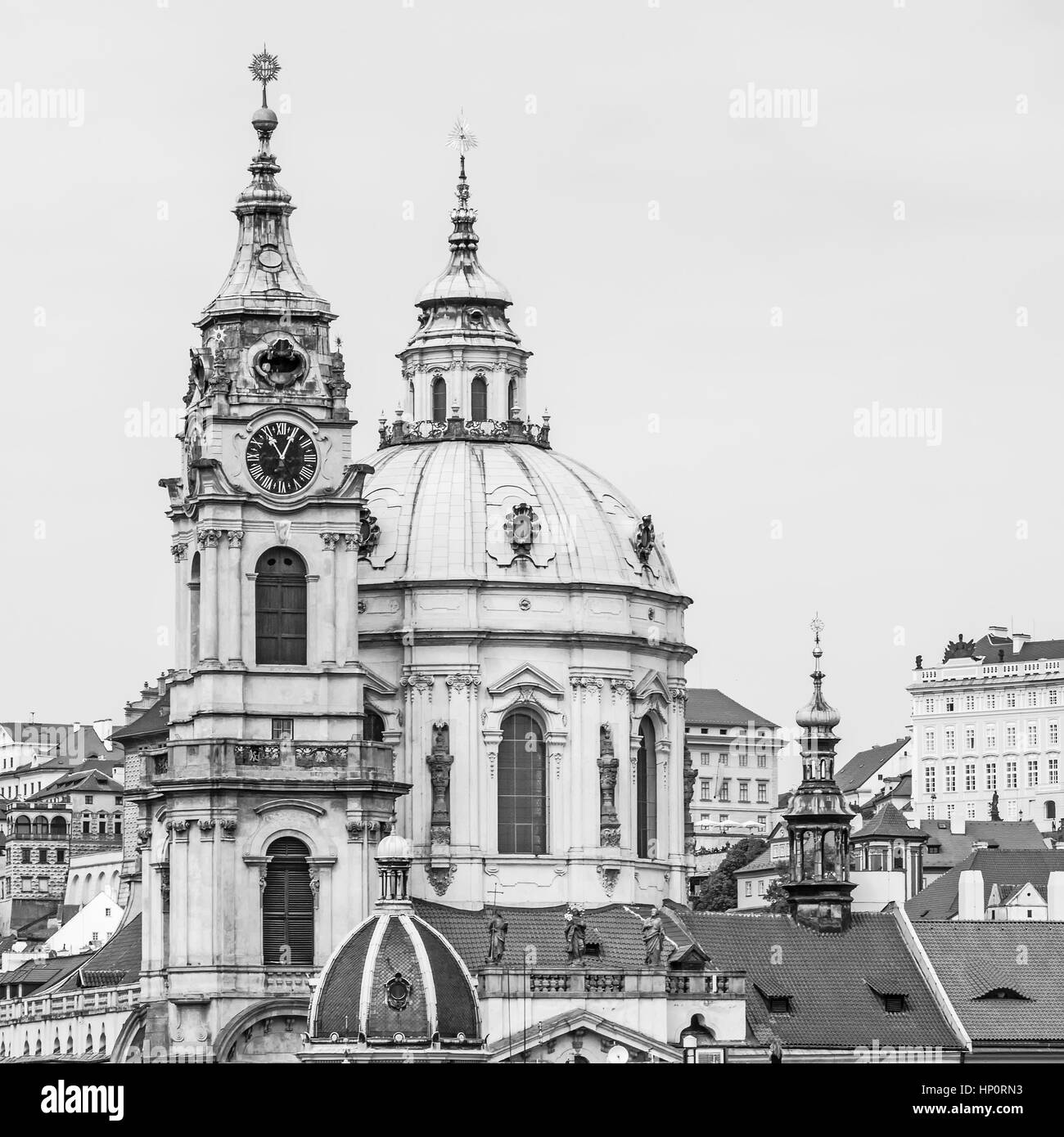 L'église Saint-Nicolas, Prague, République Tchèque Banque D'Images