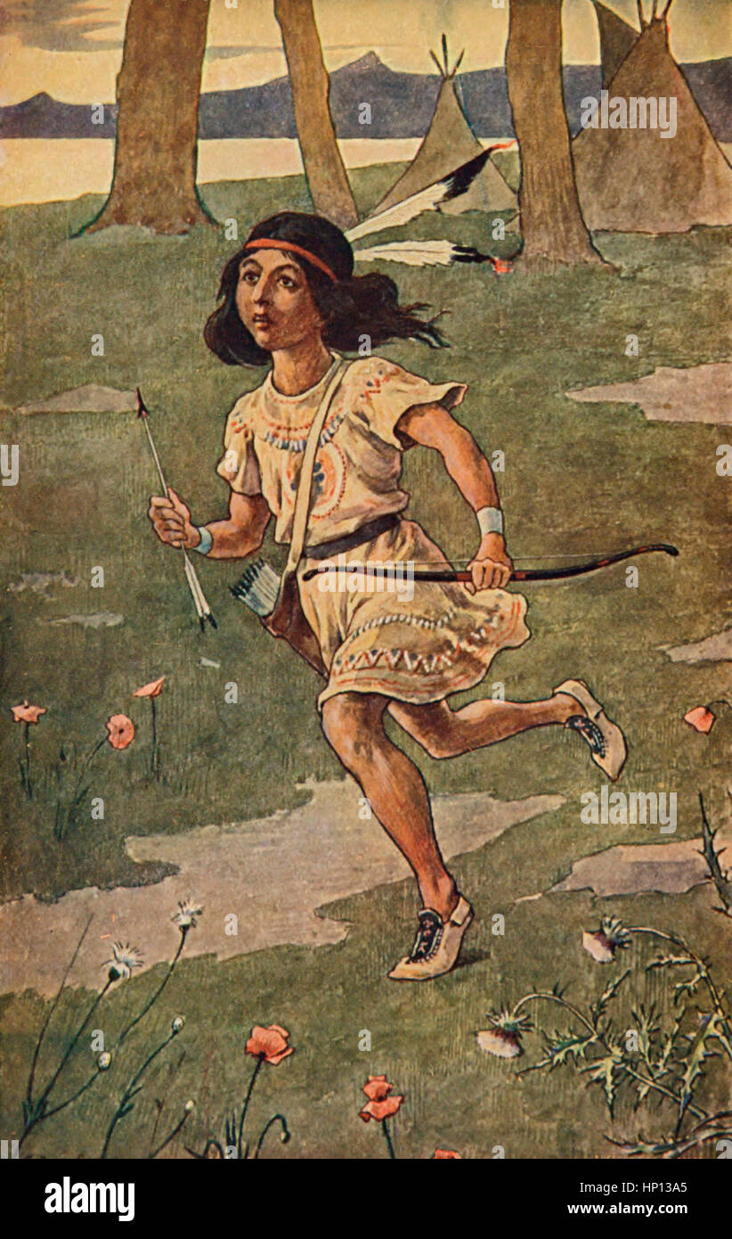 Swift, de pied était de l'Hiawatha - poème épique le chant de Hiawatha Banque D'Images