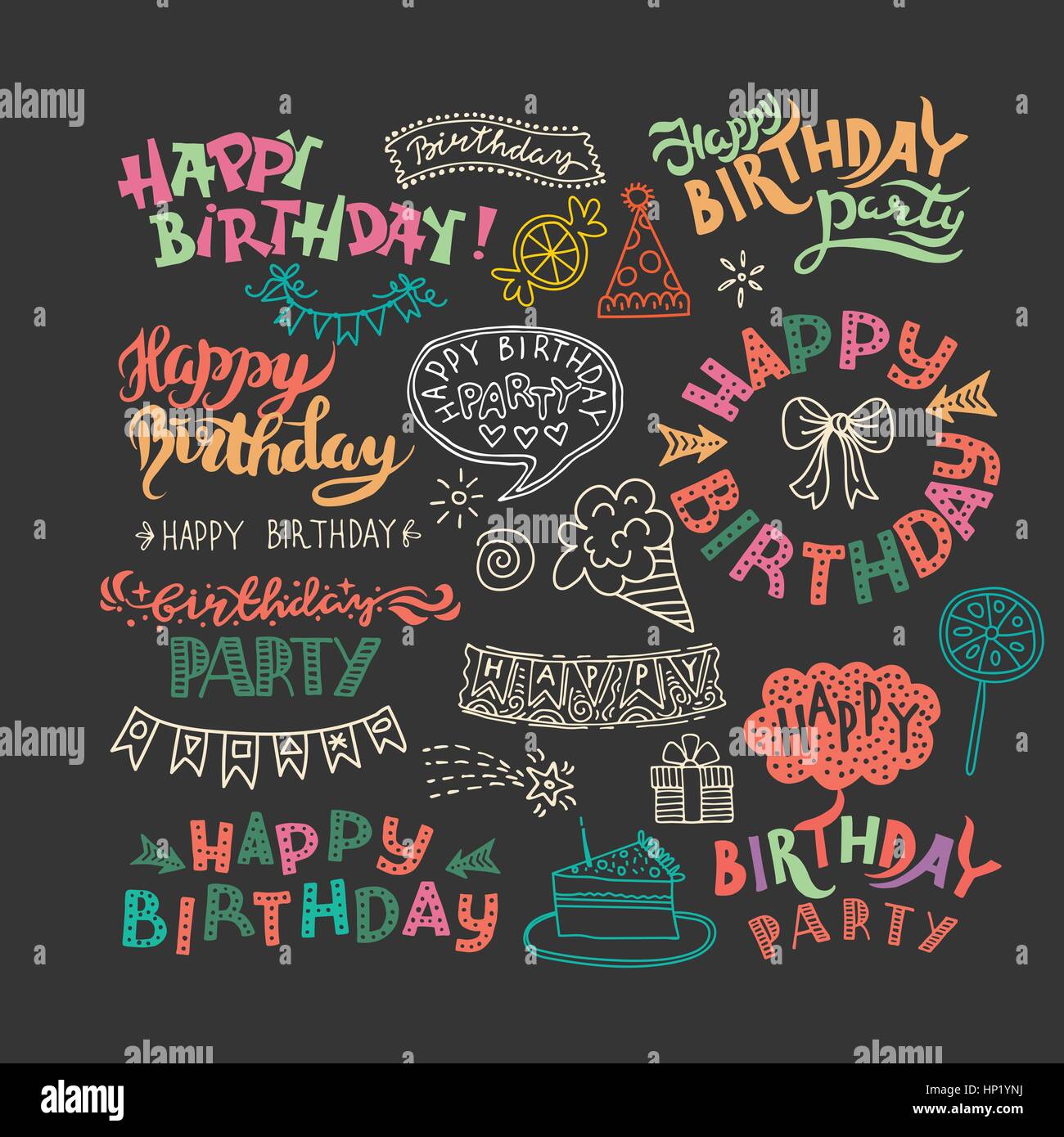 Texte De Rap Anniversaire Happy Birthday Calligraphy Vector Hand Banque D Image Et Texte De Rap Anniversaire Happy Birthday Calligraphy Vector Hand Banque D Image Et