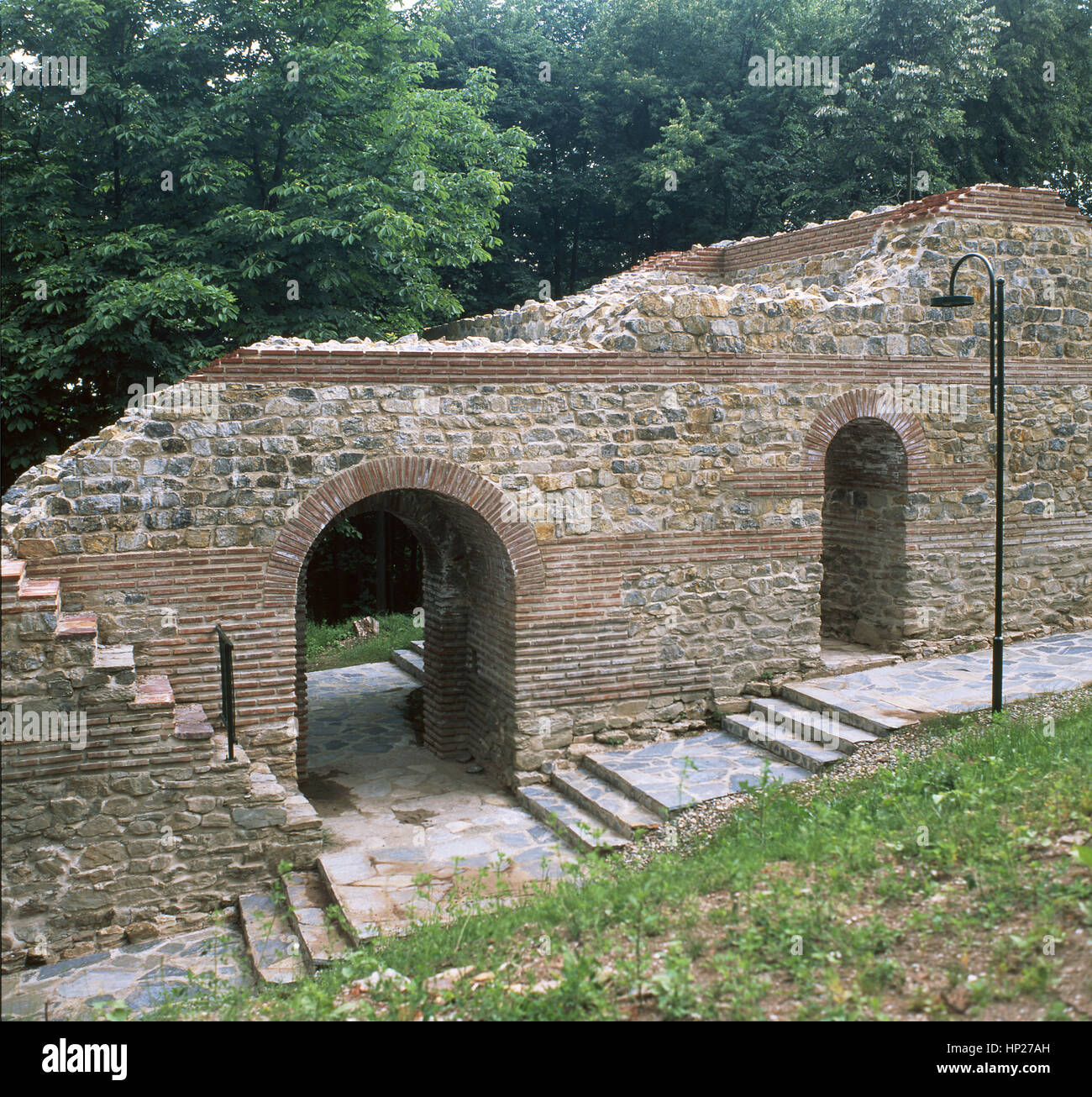 Réserve nationale d'architecture et d'archéologie 'Pautalia, Velbuzhd, Kyustendil', Acropolis, Bulgarie Banque D'Images