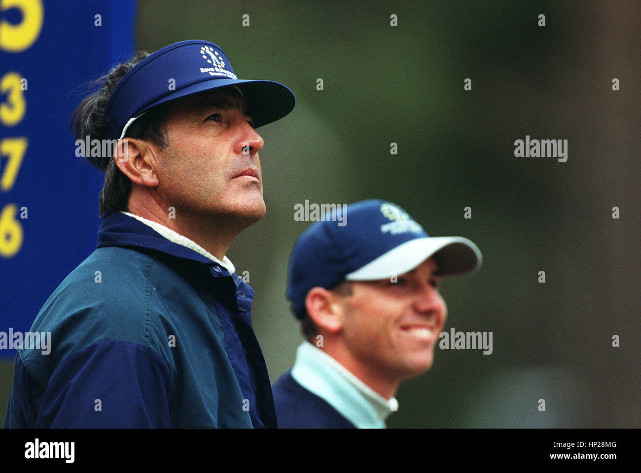 SEVE BALLESTEROS SERGIO GARCIA SEVE BALLESTEROS TROPHY SUNNINGDALE SEVE BALLESTEROS TROPHY 16 Avril 2000 Banque D'Images