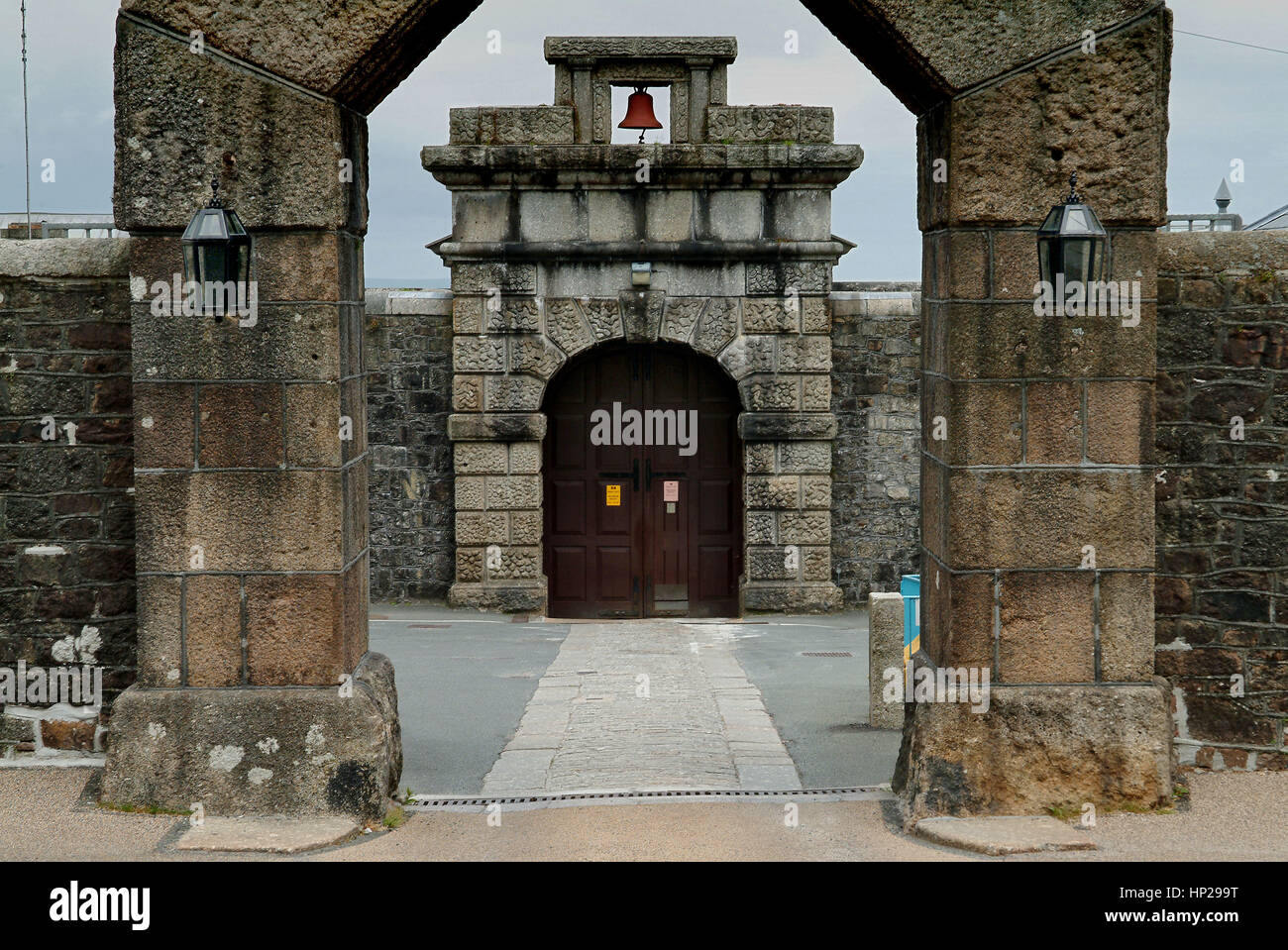 La prison de Dartmoor, l'entrée principale Photo Stock Alamy