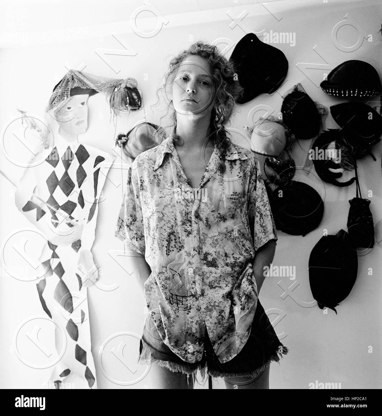 Portraits de Melissa Leo dans New York, New York en 1985. Banque D'Images
