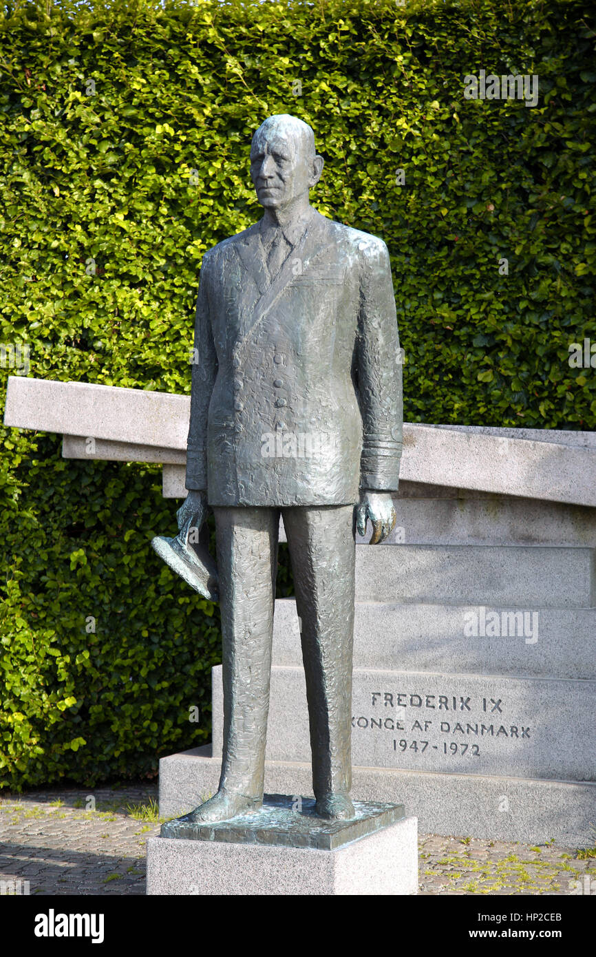 Statue de Frédéric IX, roi du Danemark à Copenhague, Danemark Banque D'Images