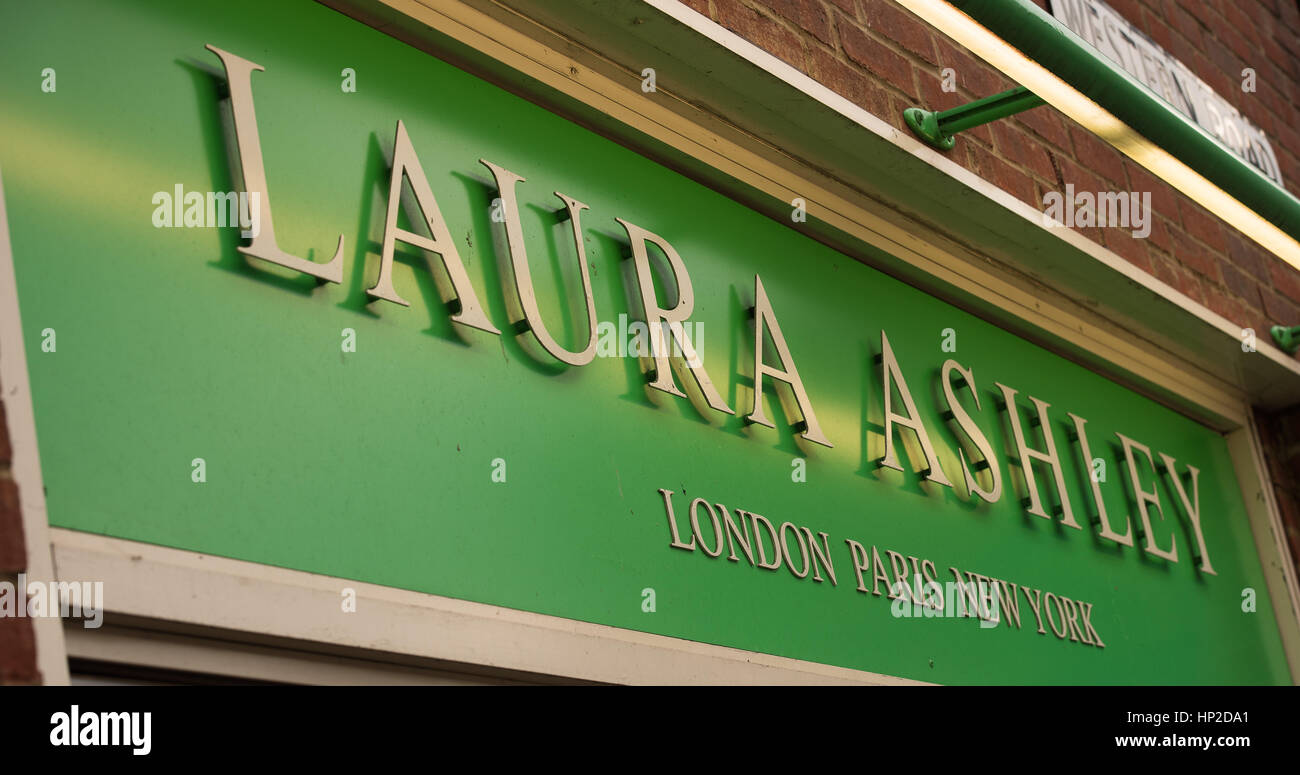Laura ashley shop sign Banque de photographies et d’images à haute