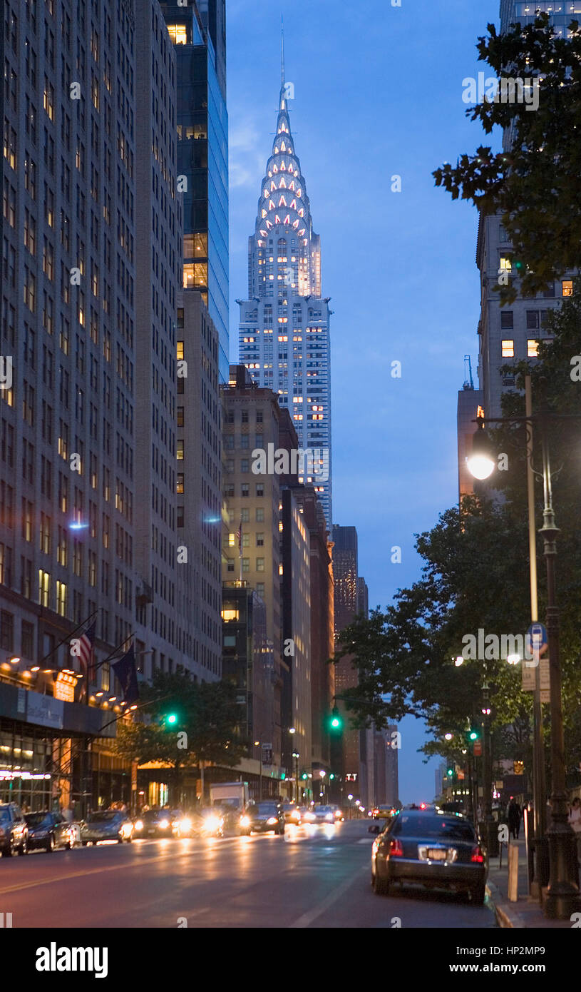 Chrysler building,en 42 e st, New York City, USA Banque D'Images