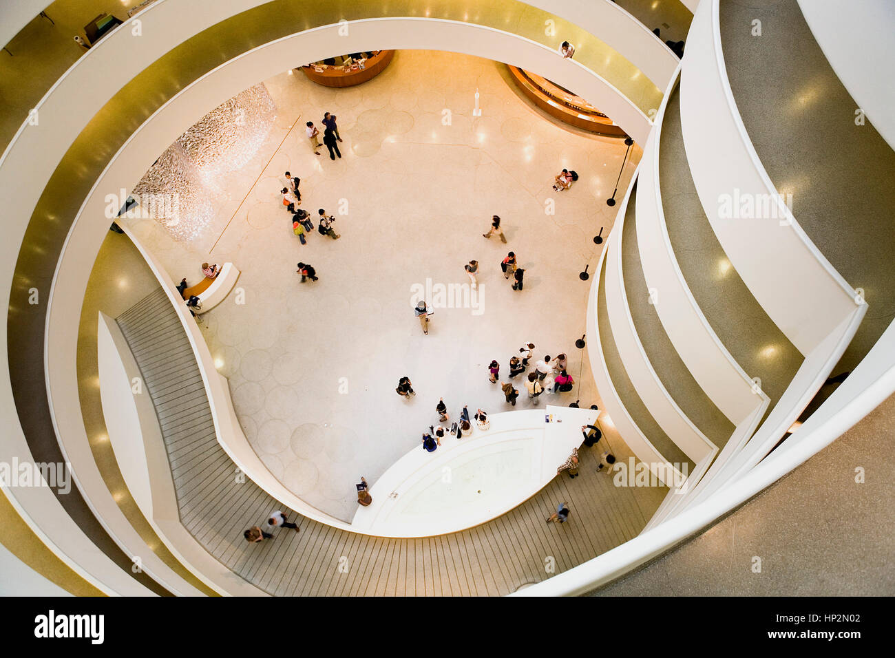 Guggenheim Museum, vue de l'intérieur,New York City, USA Banque D'Images