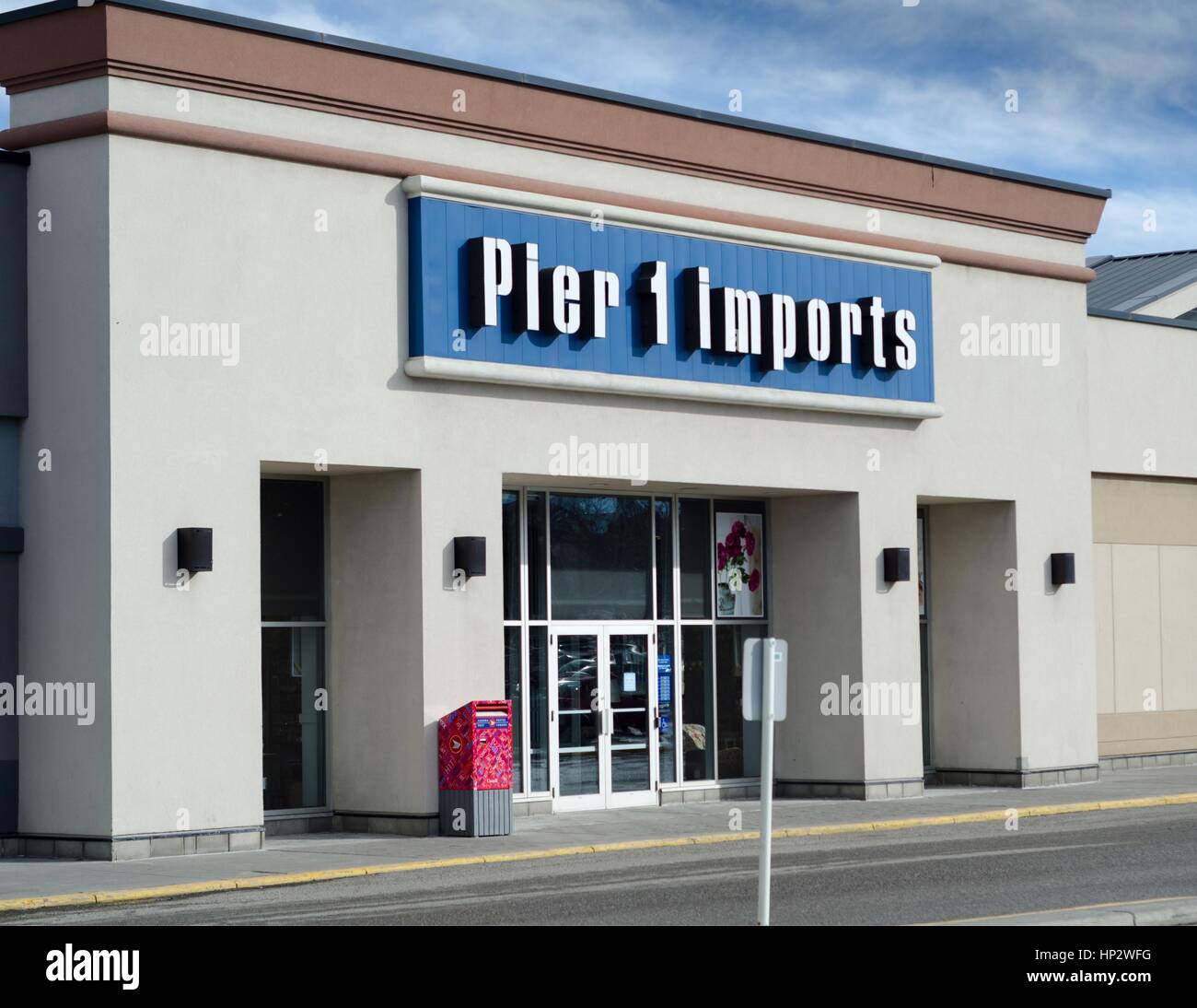 Pier 1 Imports un magasin de détail à Calgary, Alberta, Canada. Banque D'Images