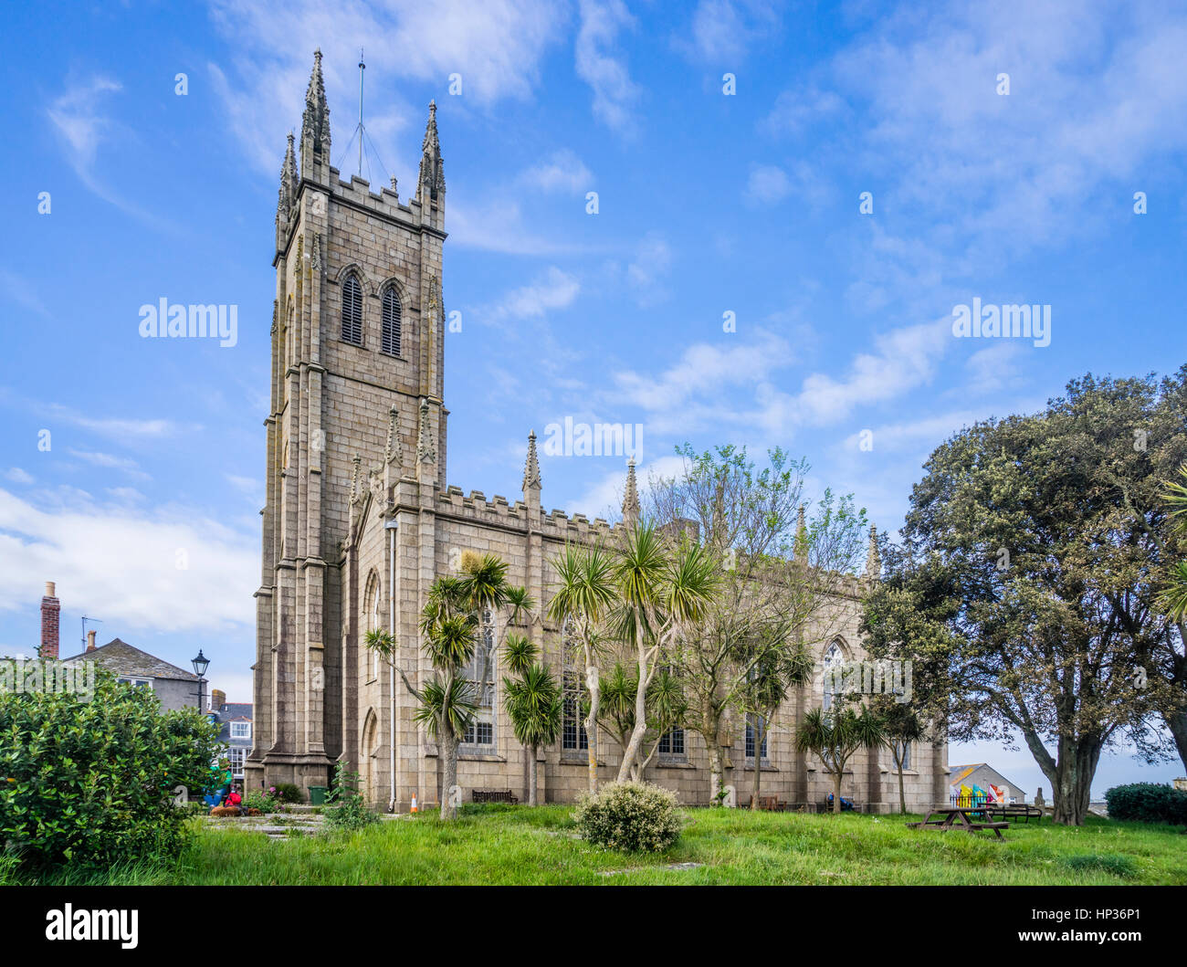 Royaume-uni, le sud-ouest de l'Angleterre, Cornwall, Penzance, St Mary's Church Banque D'Images