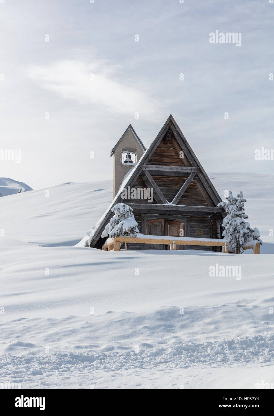 Stock Photo - hiver Dolomites Italie Banque D'Images