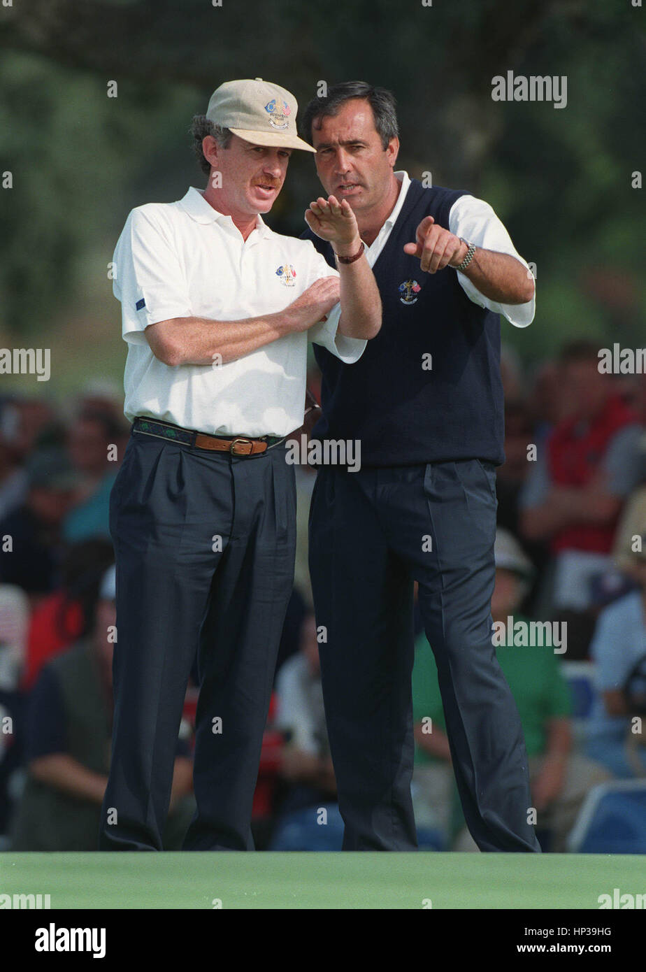 SEVE BALLESTEROS VALDERRAMA RYDER CUP & JIMENEZ ESPAGNE 28 Septembre 1997 Banque D'Images