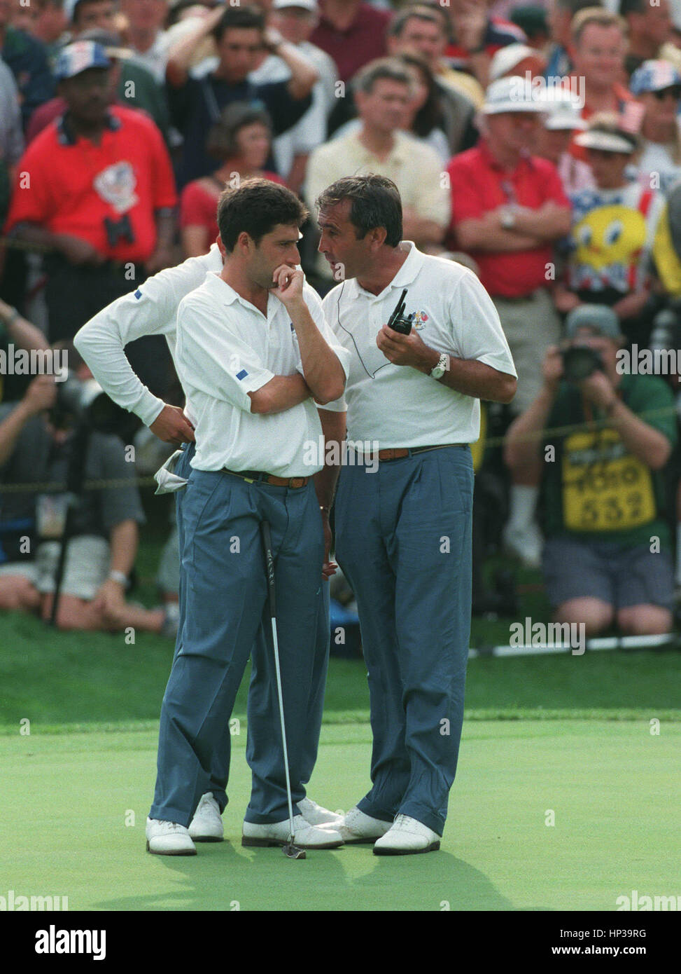 SEVE Ballesteros Valderrama & OLAZABAL RYDER CUP ESPAGNE 28 Septembre 1997 Banque D'Images