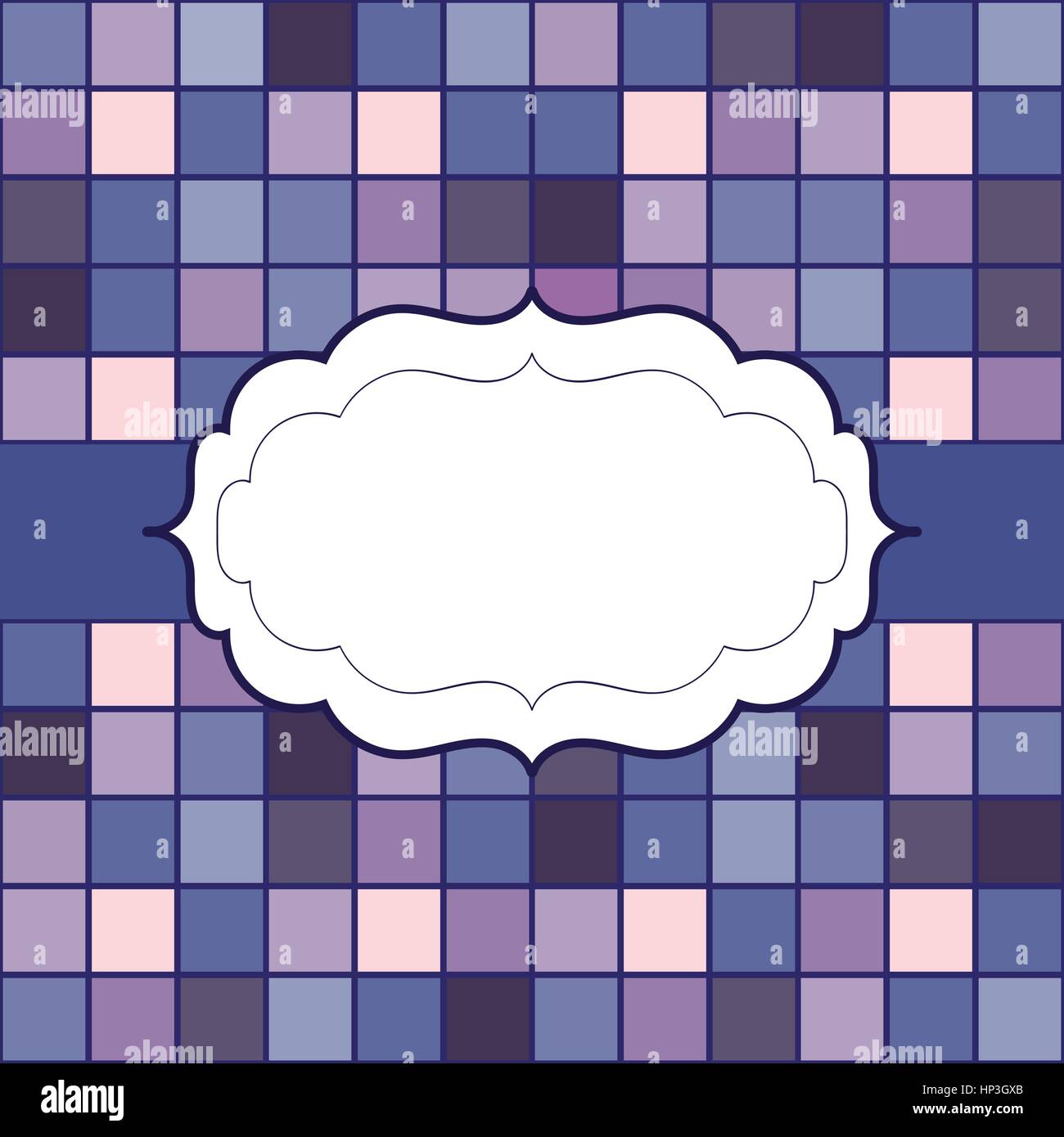 Cadre place pour texte invitation Illustration de Vecteur