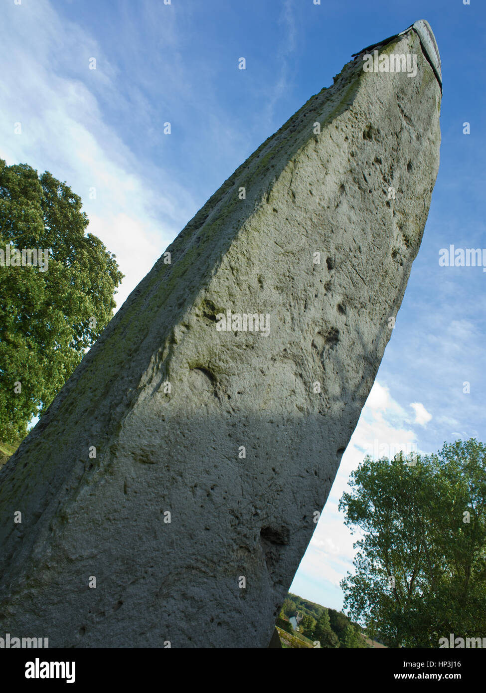 Rudston monolith East Yorkshire UK Banque D'Images