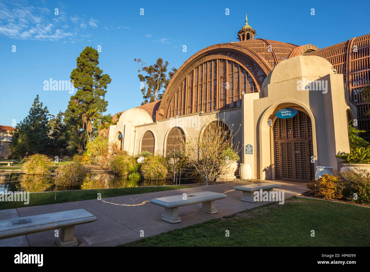 Le Jardin botanique des capacités en début de matinée. Balboa Park, San Diego, Californie, USA. Banque D'Images
