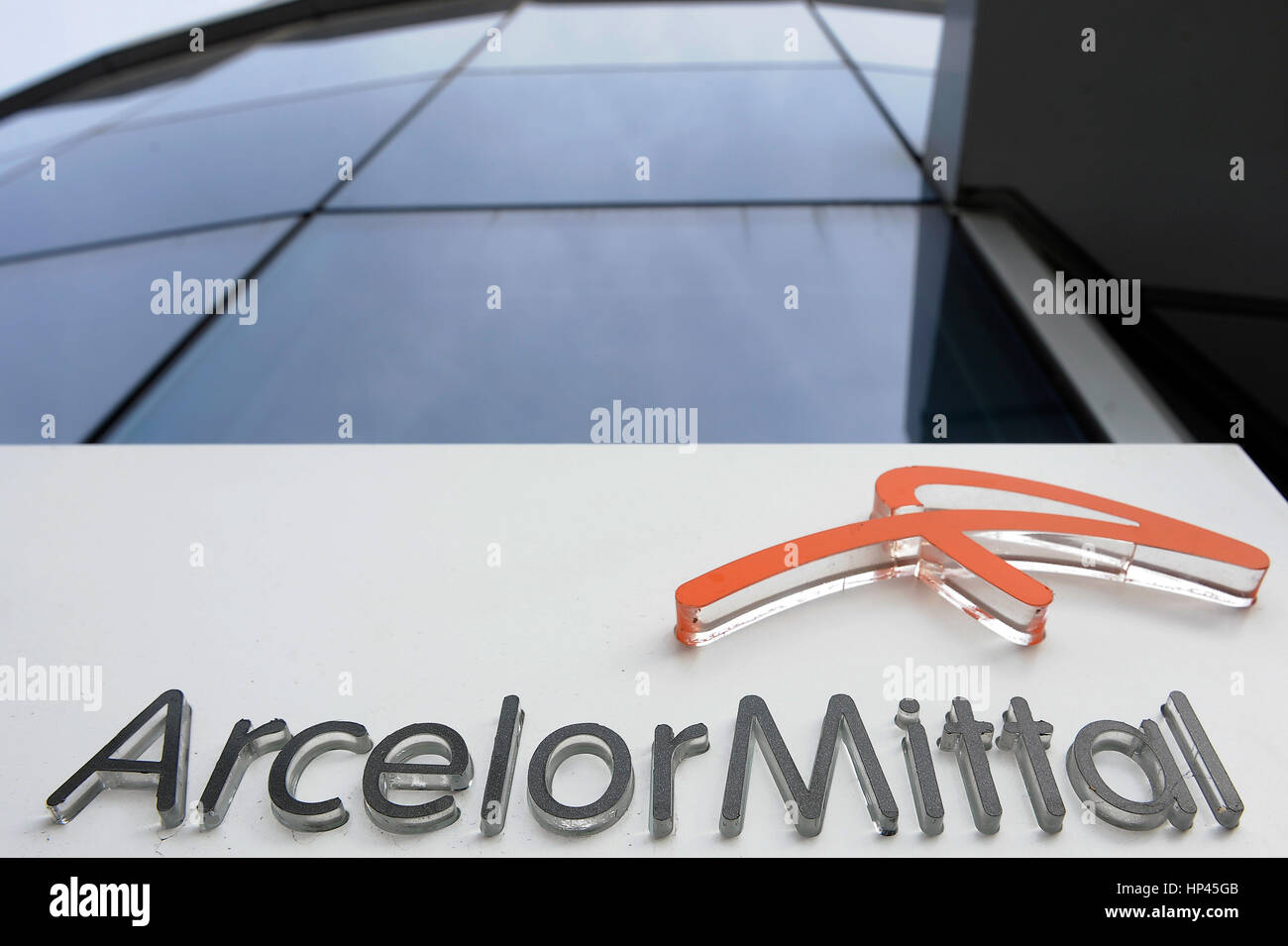 Luxembourg 29.10.2010.Vue de l'Arcelor Mittal, bâtiment administratif de la ville de Luxembourg. Banque D'Images