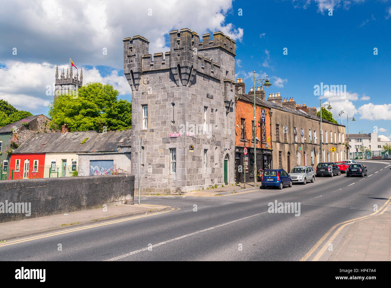 King John's Castle et la rivière Shannon, Limerick, comté de Limerick, Munster, Irlande, Europe. Banque D'Images