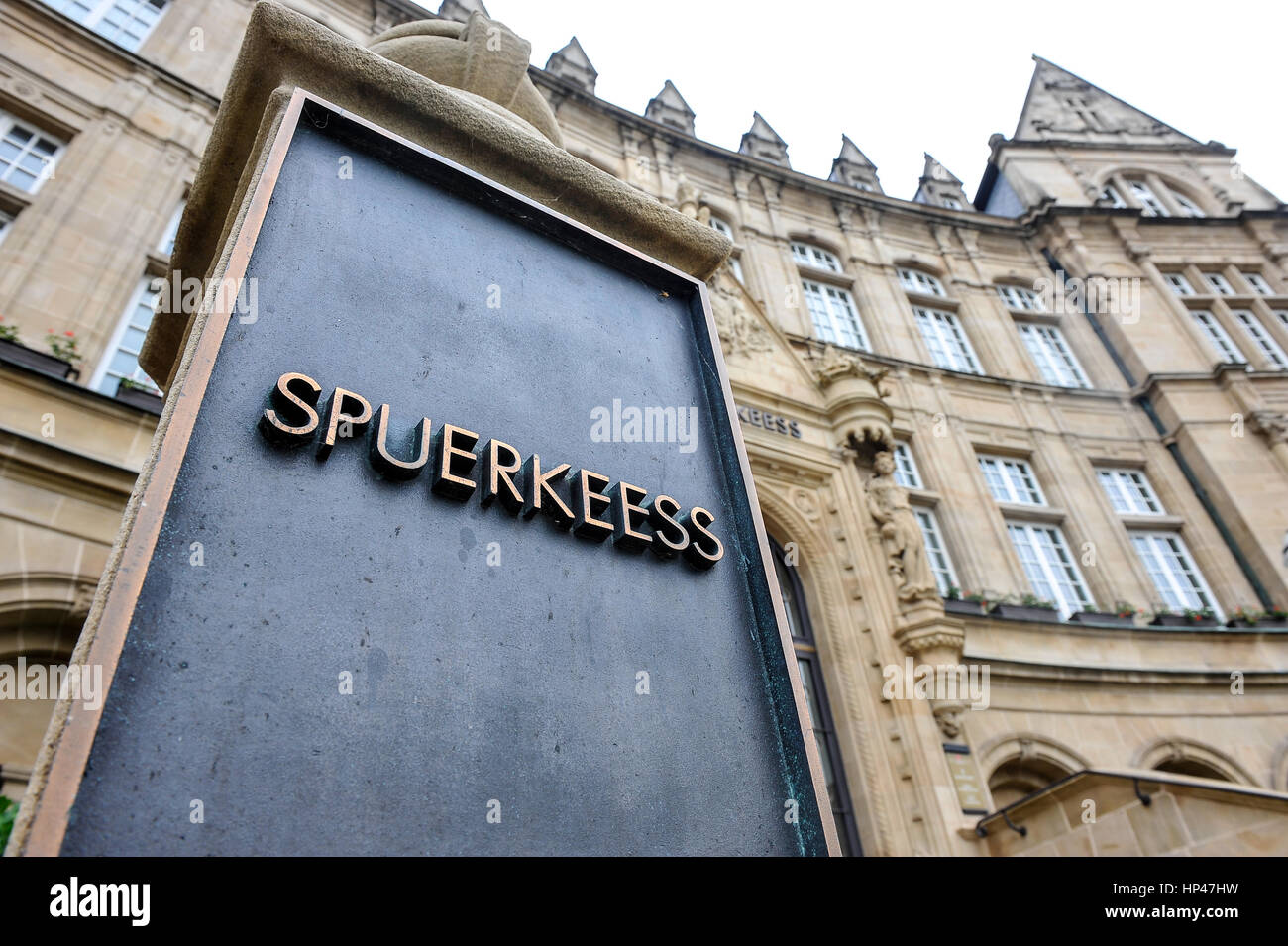Luxembourg 31.05.2012. Visite du musée de la Banque de Luxembourg Spuerkees Banque. Banque D'Images