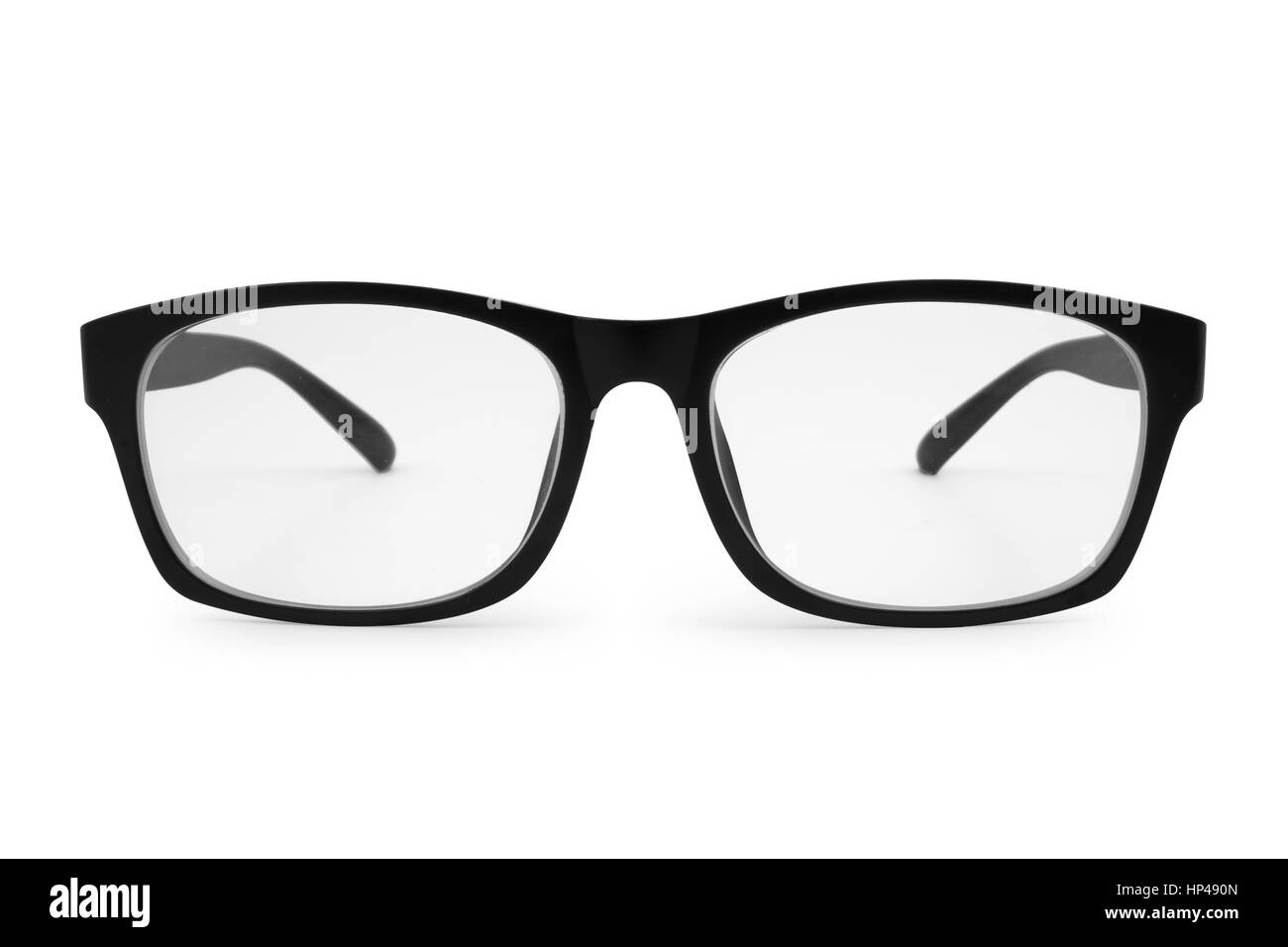 Les lunettes noir isolé sur fond blanc, inclut un excellent chemin de détourage Banque D'Images