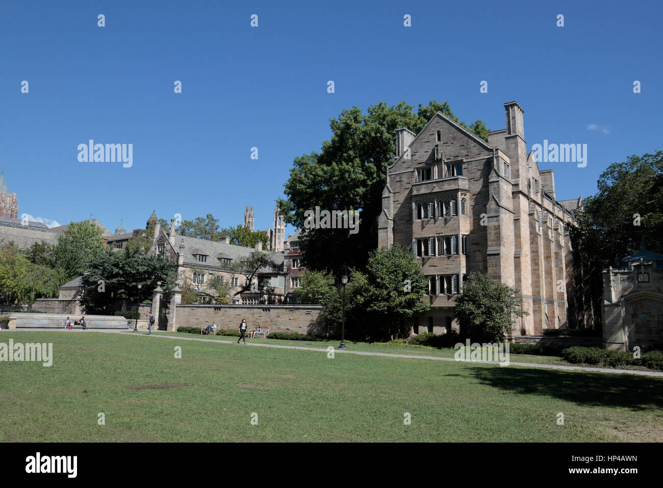 La bibliothèque basse, Yale University, New Haven, Connecticut, United States. Banque D'Images