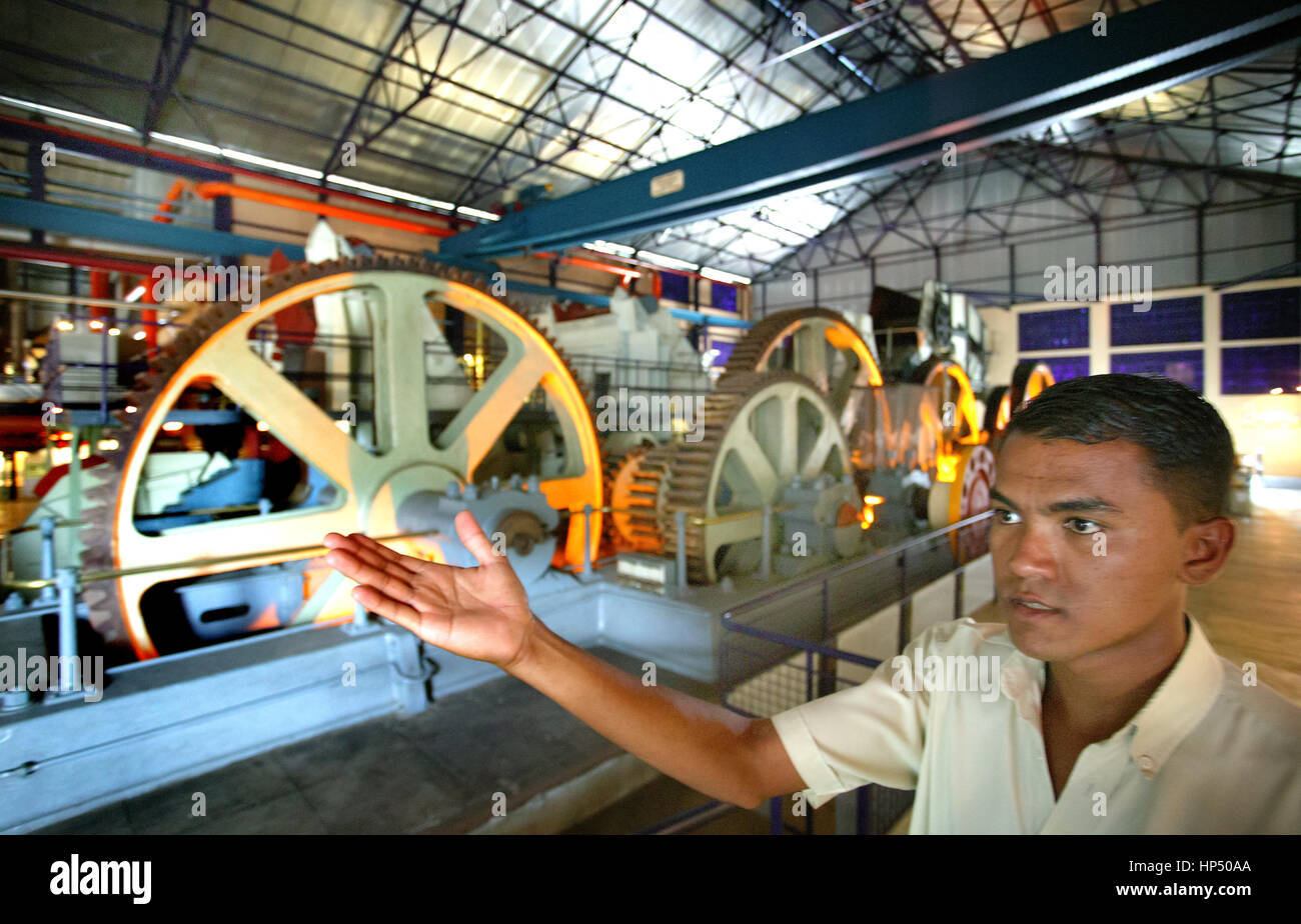 L'Ile Maurice, Lavanture du sucre, Zuckermuseum, beau plan, repro, l'Ile Maurice : Aventure du sucre, le sucre musum à Beau Plan. Banque D'Images