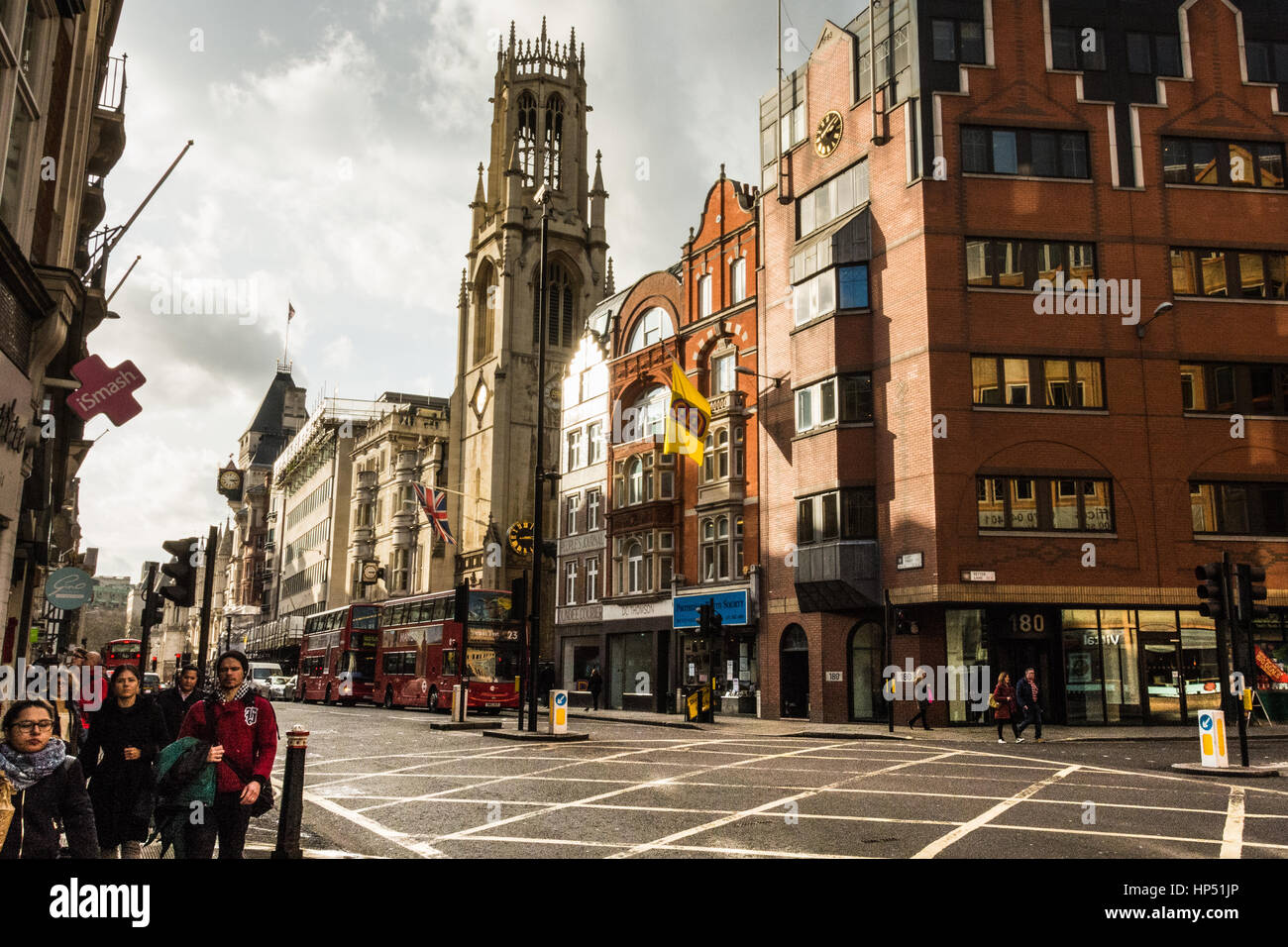 Fleet Street, Londres, Royaume-Uni. Banque D'Images