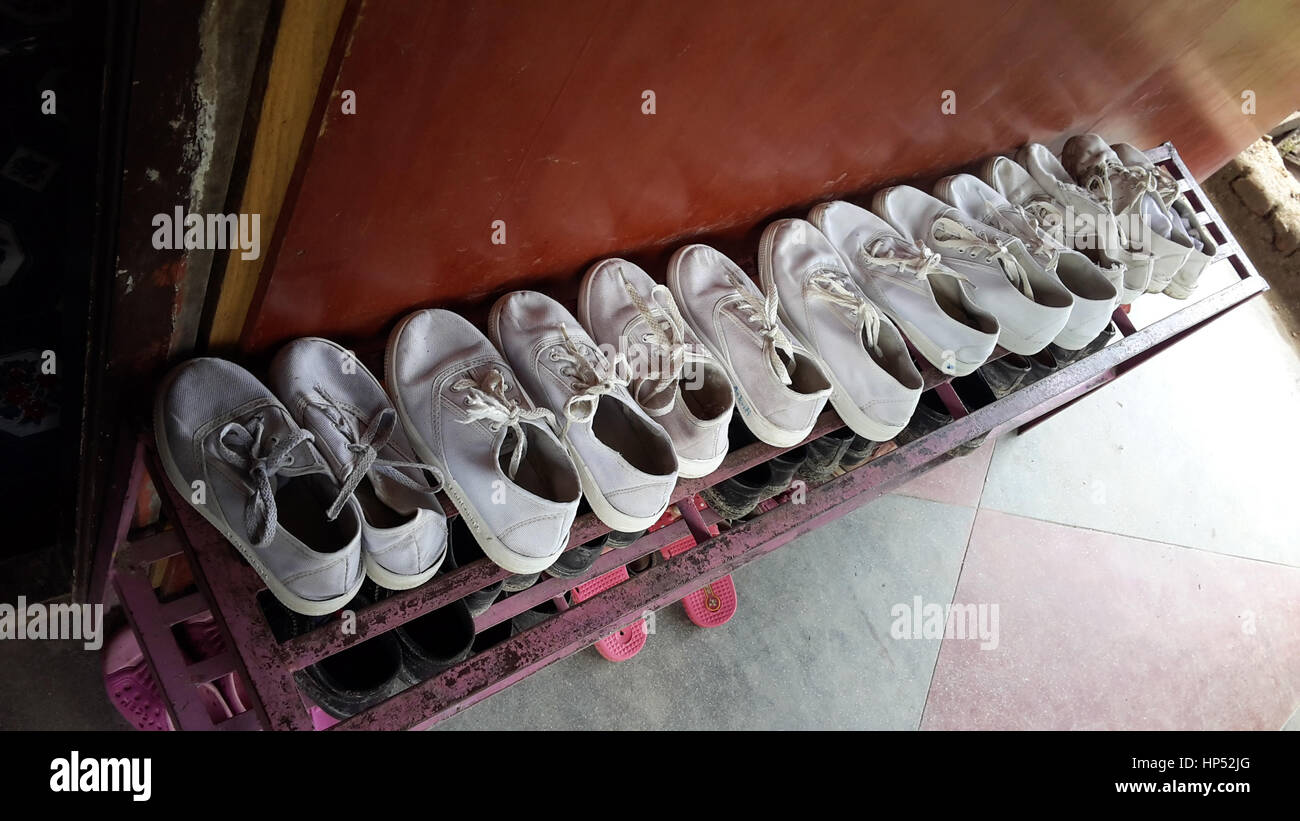 Chaussures blanc Banque D'Images