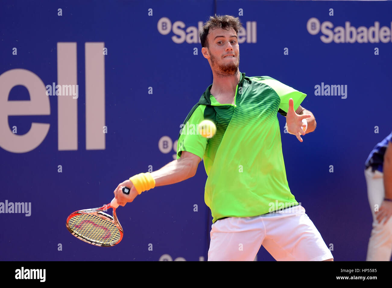 Barcelone - APR 18 : Javier Marti (joueur de tennis) joue à l'ATP Open de  Barcelone Banc Sabadell Conde de Godo Tournament le 18 avril, 2015 dans B  Photo Stock - Alamy