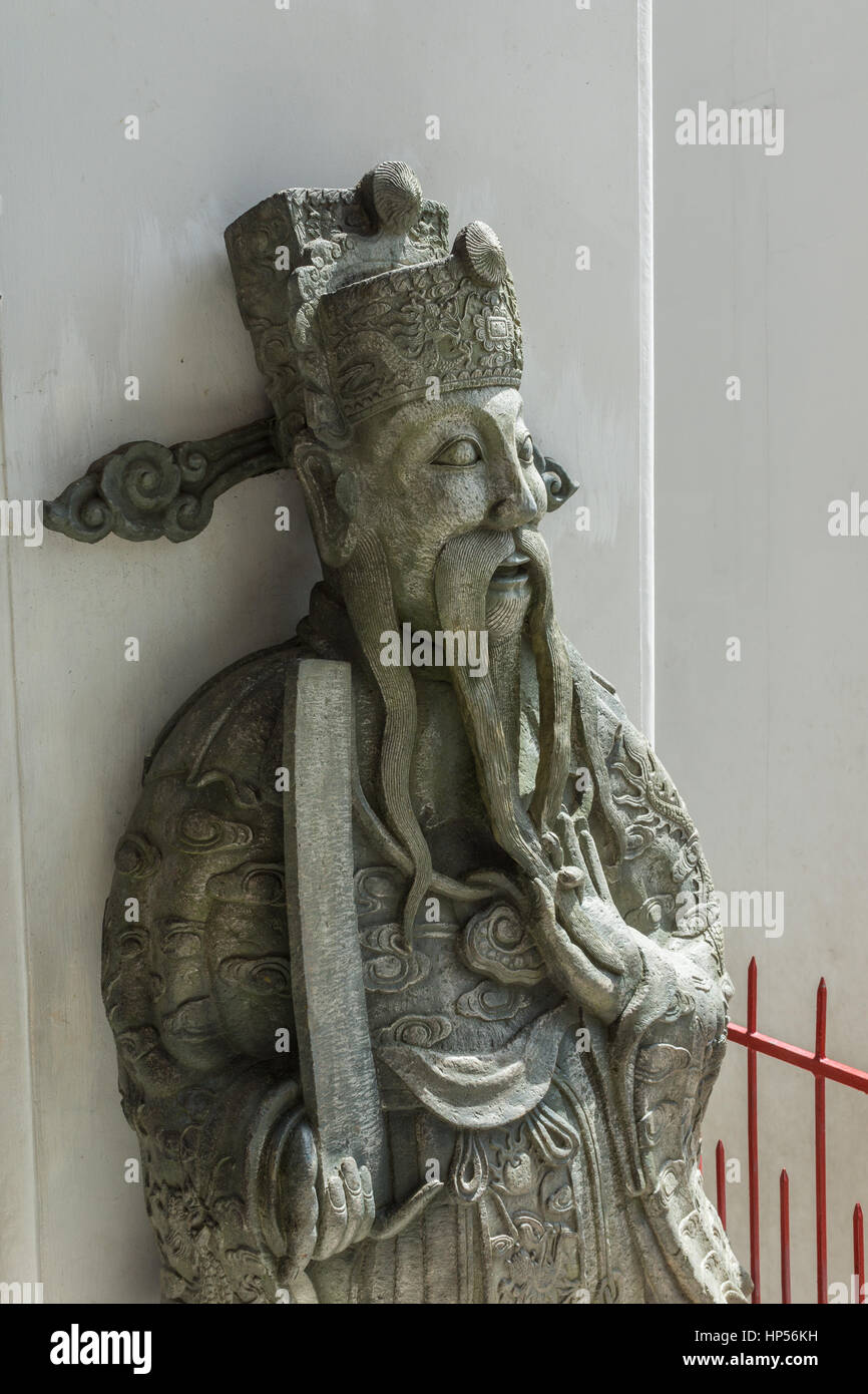 Temple bouddhiste du Bouddha inclinable (Wat Pho) à Bangkok, Thaïlande Banque D'Images