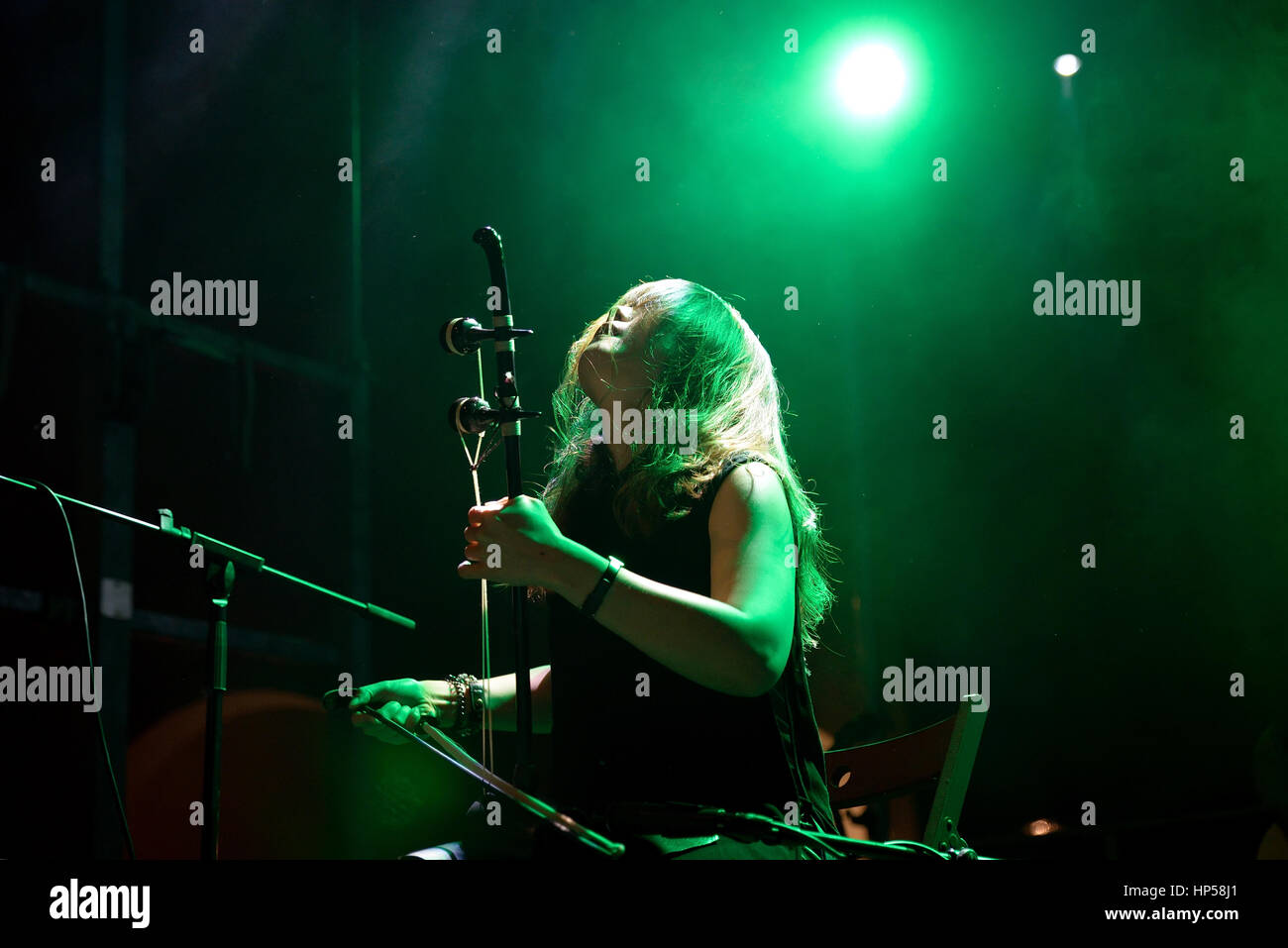 Barcelone - 18 SEPT : Jambinai (band) en concert au Festival Bam le 18 septembre 2015 à Barcelone, Espagne. Banque D'Images