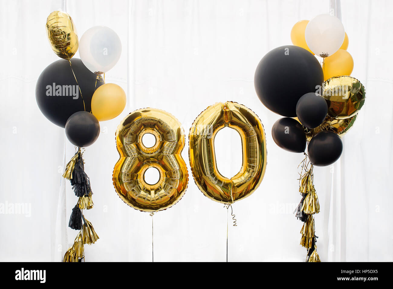 Décoration pour anniversaire, anniversaire 80 ans Banque D'Images