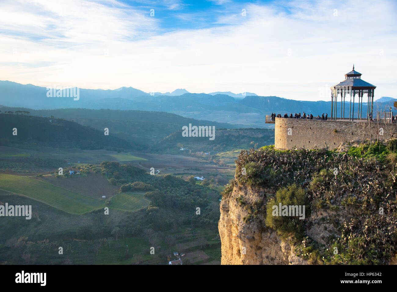 Vue à Ronda, Espagne Banque D'Images