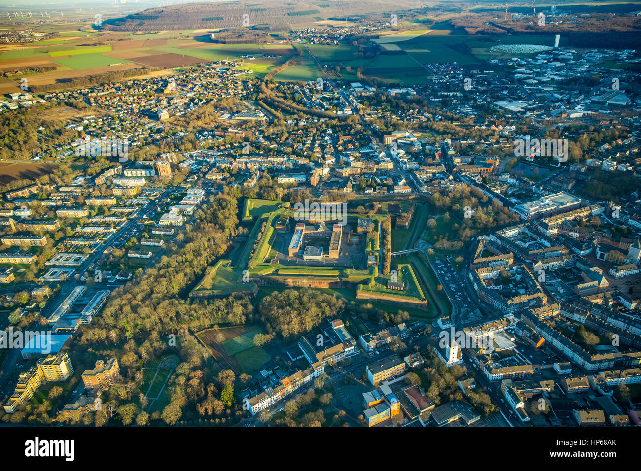 Château Renaissance, l'intérieur, la puissante citadelle médiévale, Jülich, Juliers, défenses, Rhénanie-du-Nord - Westphalie, Allemagne Banque D'Images